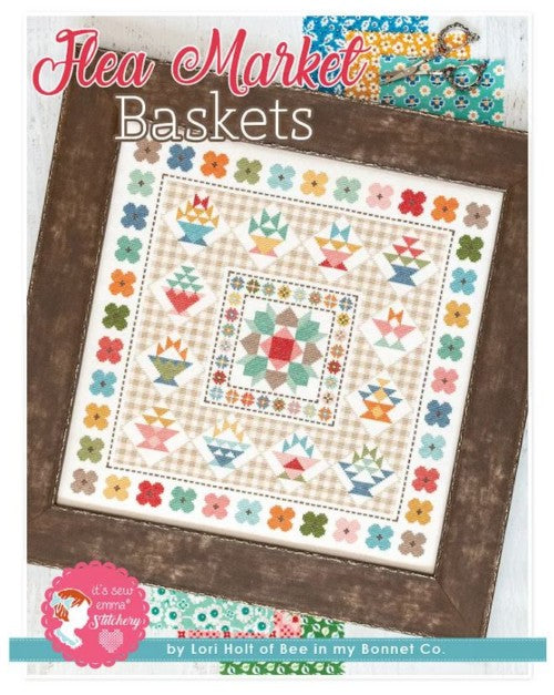Flea Market Baskets Cross Stitch Pattern