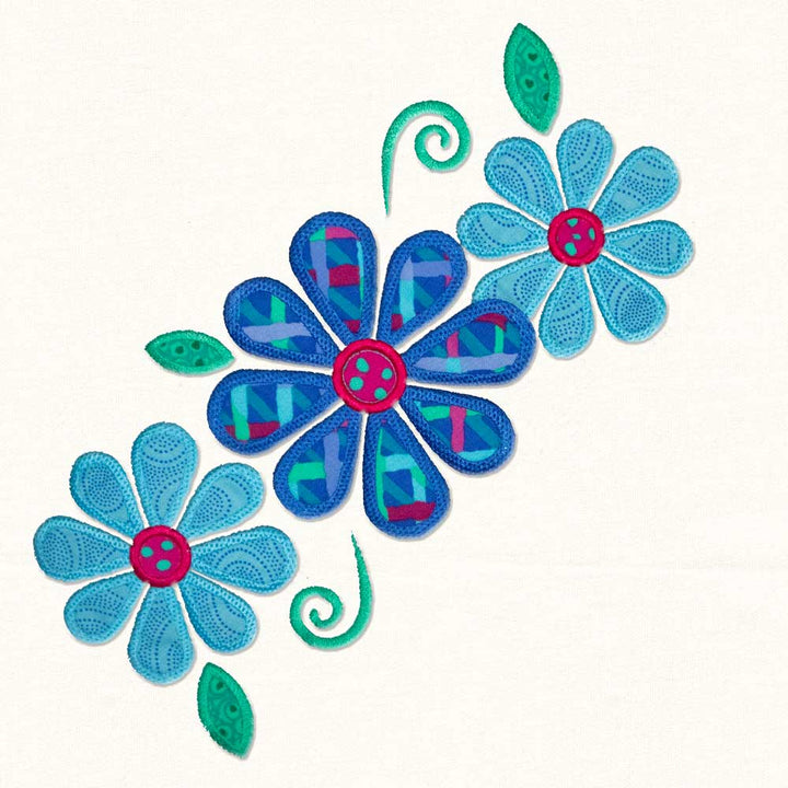 Just Flowers-  Machine Embroidery Pattern