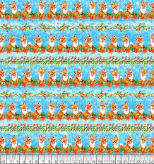 Auburn Fox - Fox Border Stripe 6230-11