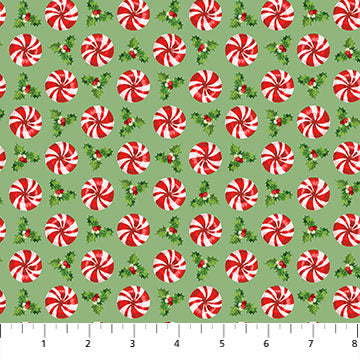 Peppermint Candy - Candy Grid - 24629-74 Green Multi