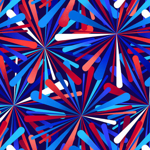 Wide Back - Smashing Atoms - Patriotic 2390w-78