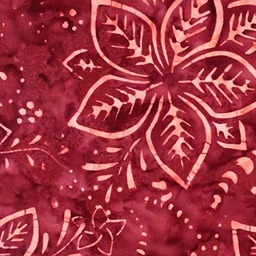 Mini Maple Leaf - Hibiscus- Tonga-B6874 Maple by Judy & Judel Niemeyer of Quiltworx