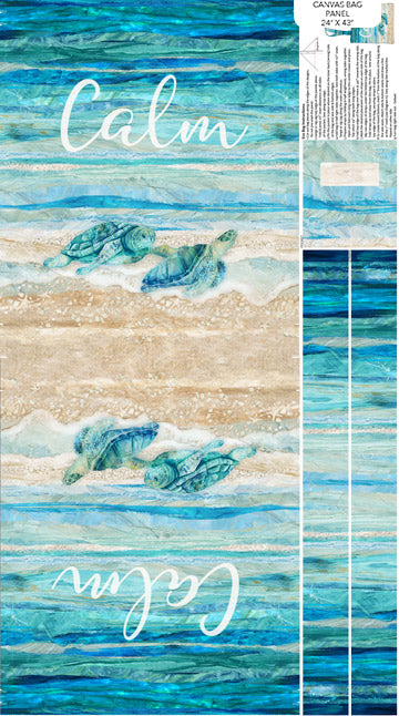 Panel 193 Turtle Bay - Calm Beach Tote