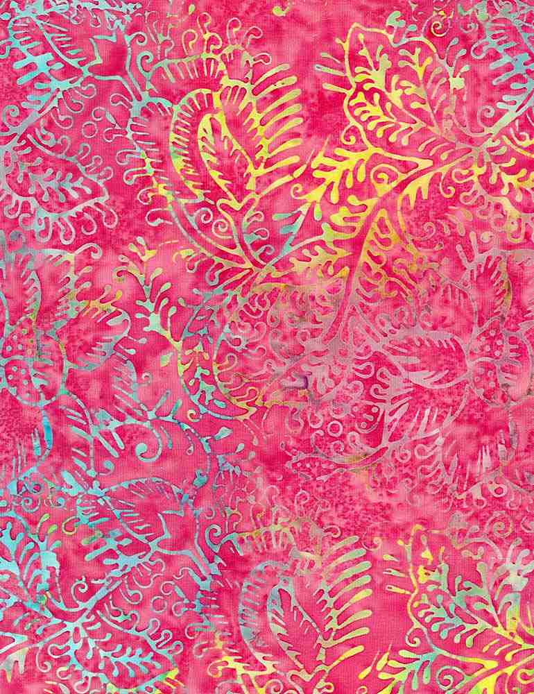 Tonga Fiesta - Funky Doodled Florals - TONGA-B1527  PEONY