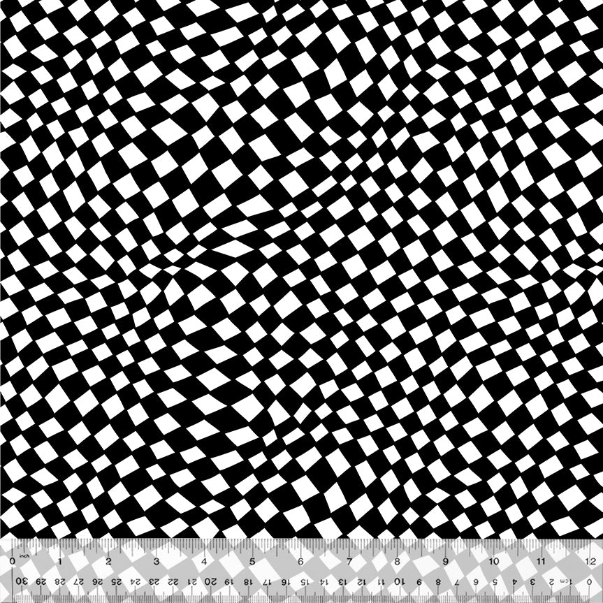 First Look - Warped Checker - 53448-1 Black on White