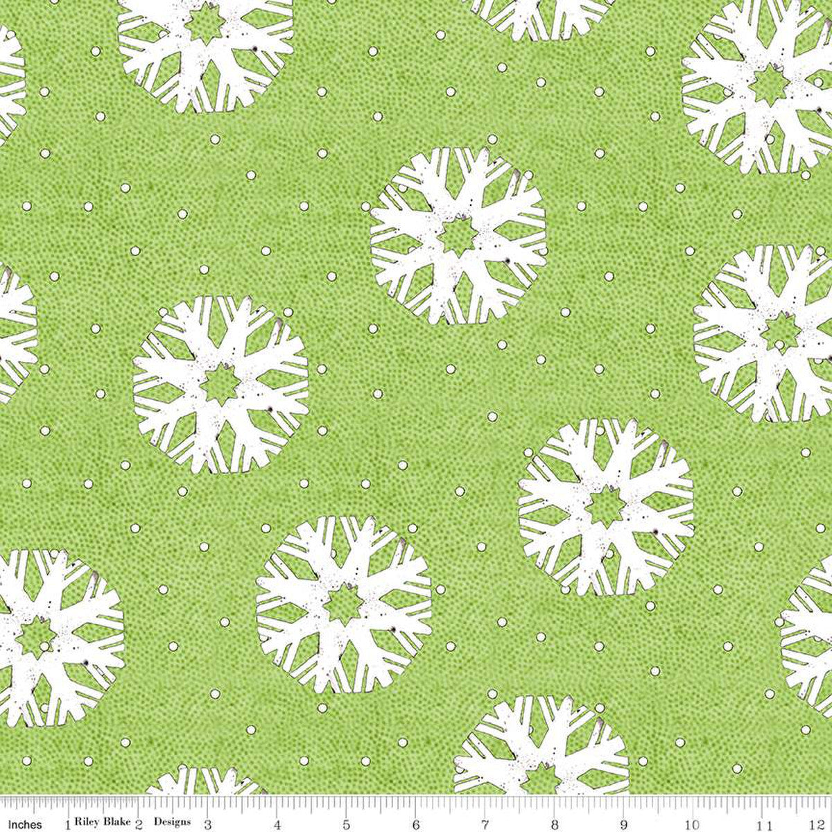 Nicholas - Snowflake Dots Green - C12337-GREEN