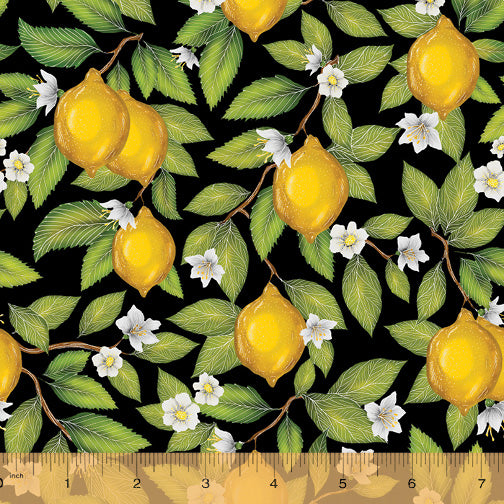 Just Fruit -Lemons on Black 53314-2