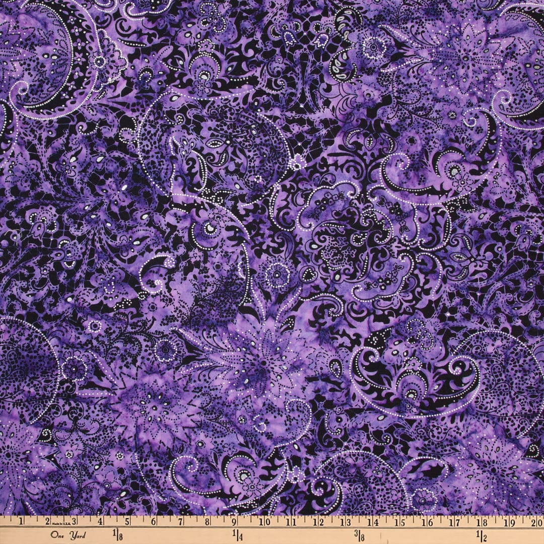 Lustre -Violet - 81221-83 - Banyan Batiks