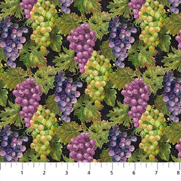 Life Happens Wine Helps - Grapes - DP24562-99 - Black Multi