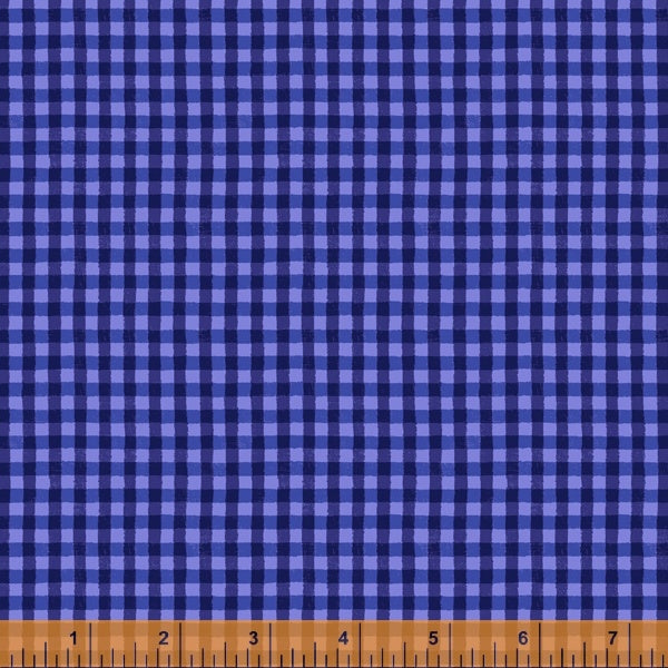Farm Friends - Gingham Plaid, Blue - 52444A-2