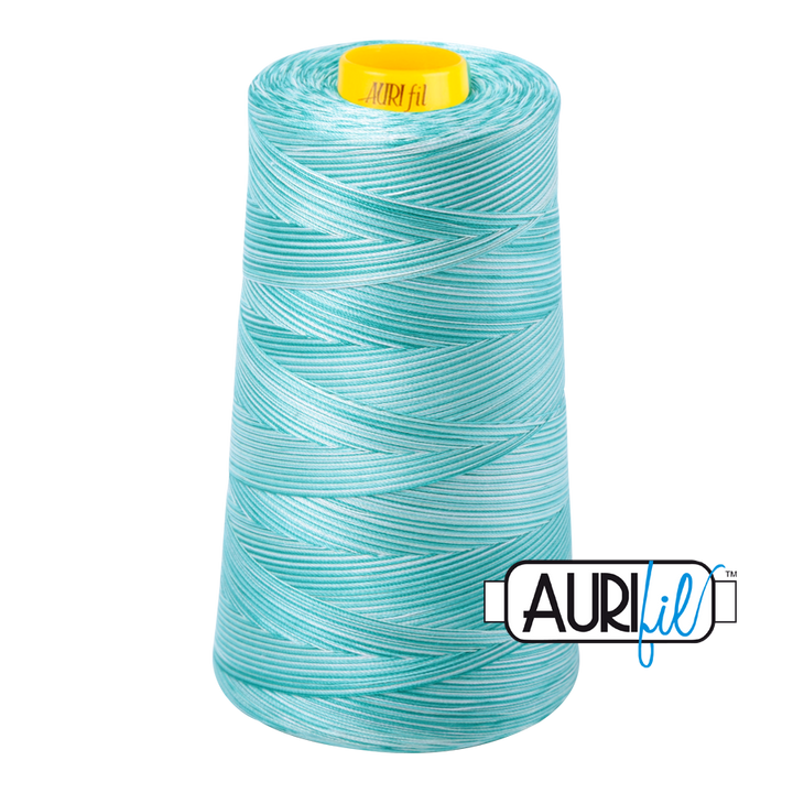 #4654 Turquoise Foam Variegated Aurifil Cotton Thread