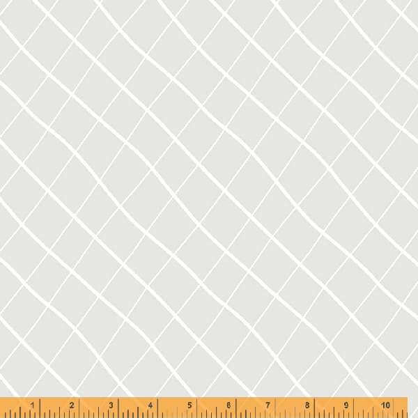 Crystal - Wavy Plaid, White on White - 53175A-1