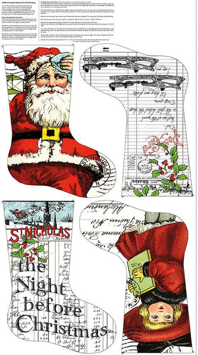 Panel 208 - Nicholas - Stocking Panel - PD12331-PANEL