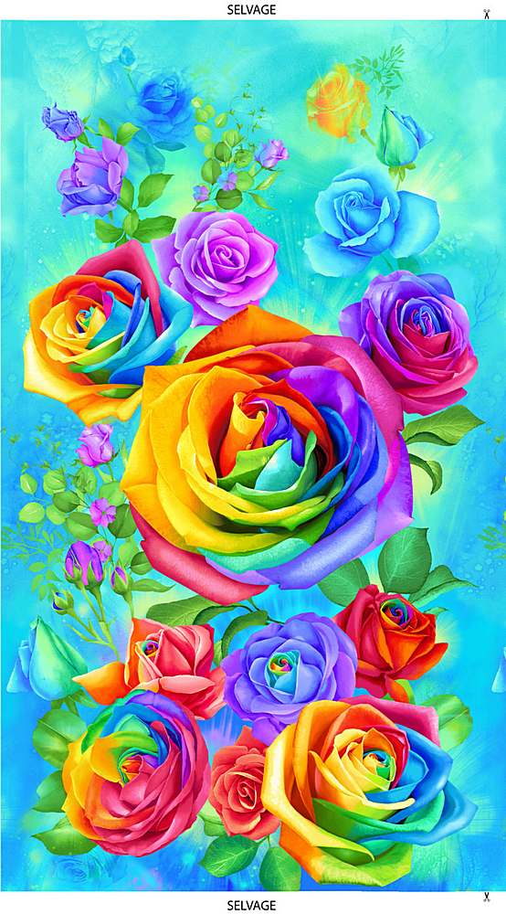 Panel 185 Rainbow Rose