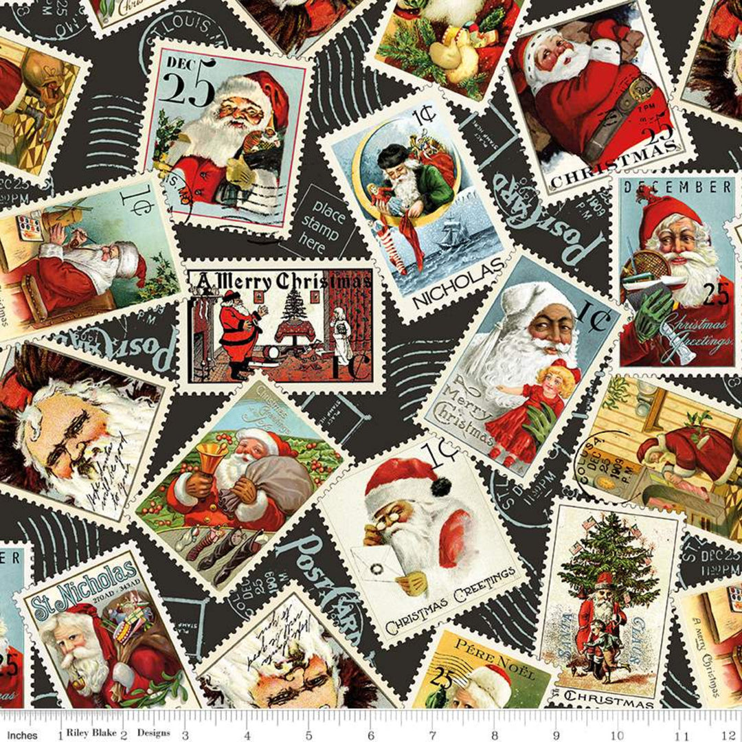 Nicholas - Santa Stamps Black - CD12335-BLACK