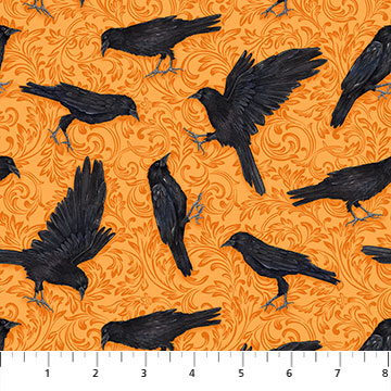 Candelabra - Raven Toss - 24763-55 Orange Black