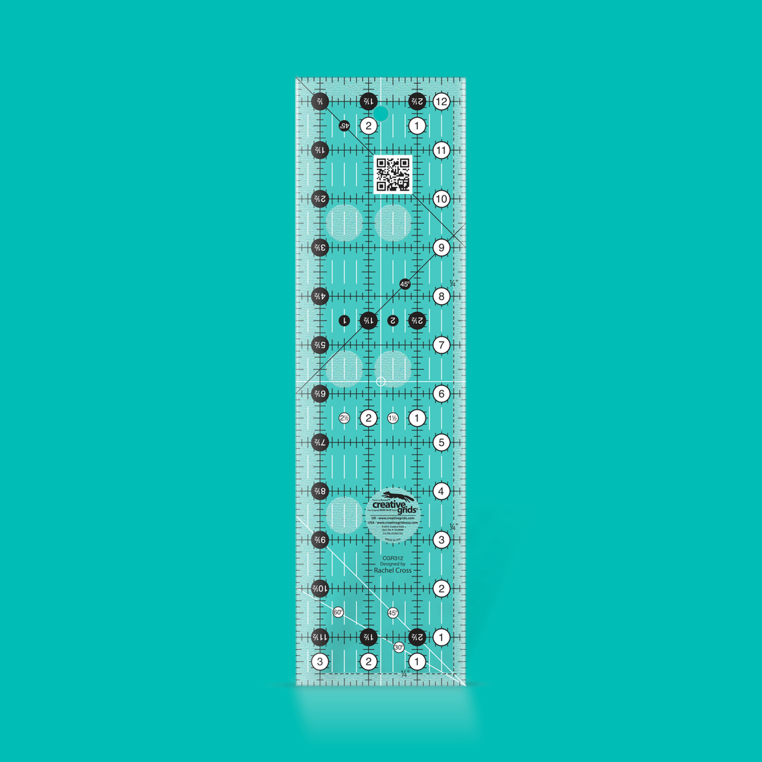 Creative Grids Quilt Ruler 3 1/2 in x 12 1/2 in