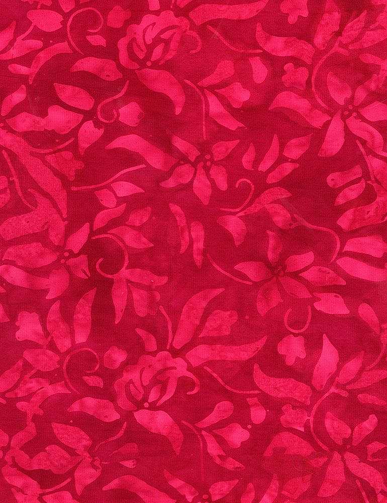 Tonga Fiesta - Simple Abstract Florals - TONGA-B1526  CHERRY