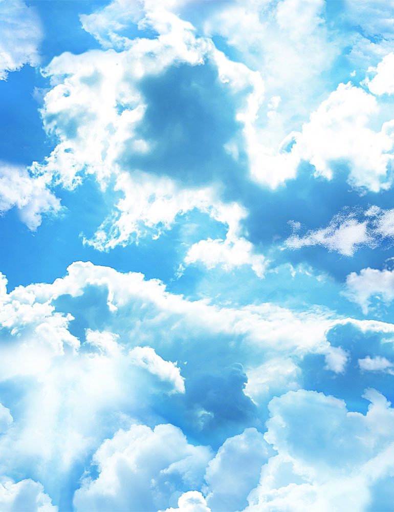 Beach Dreams - Clouds in Sky - SKY-C8463 BLUE