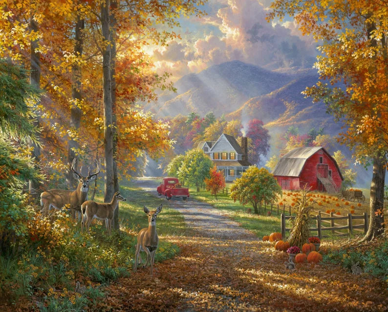 Fall Memories - Allover - ML-3253-1C Multi
