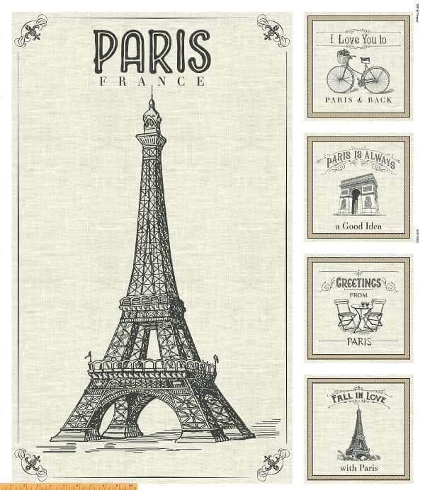 Panel 246 - Fall In Love With Paris - Visit Paris - 53376DP-1