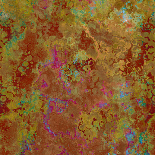 Reflections - Metal Fusion Rust/Turquoise - 13496-79