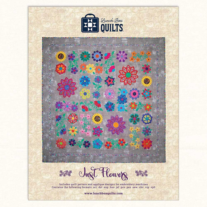 Just Flowers-  Machine Embroidery Pattern