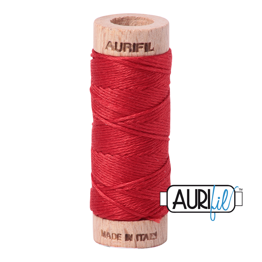 #2265 Lobster Red Aurifil Cotton Thread