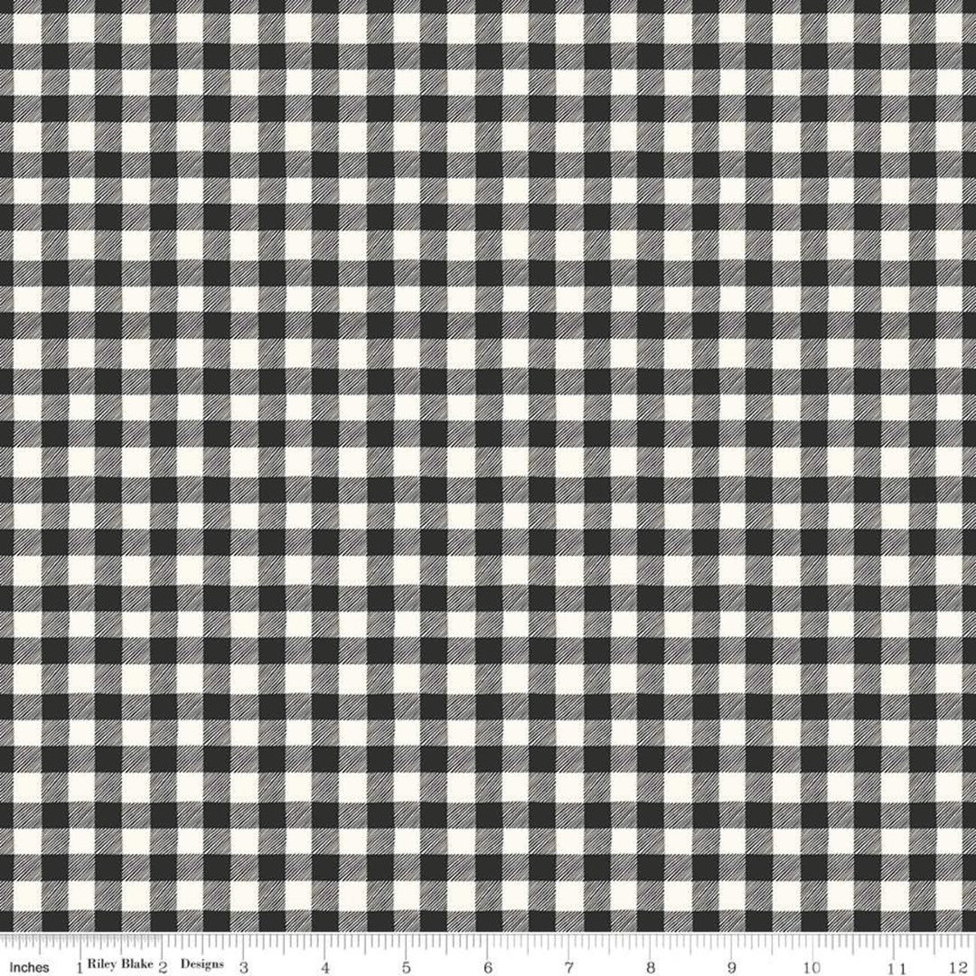 Bad to the Bone - Gingham Black - C11925-BLACK