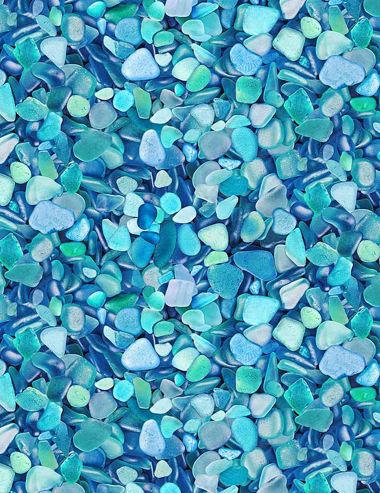 Beach Dreams - Packed Blue Seaglass - BEACH-C1237 BLUE