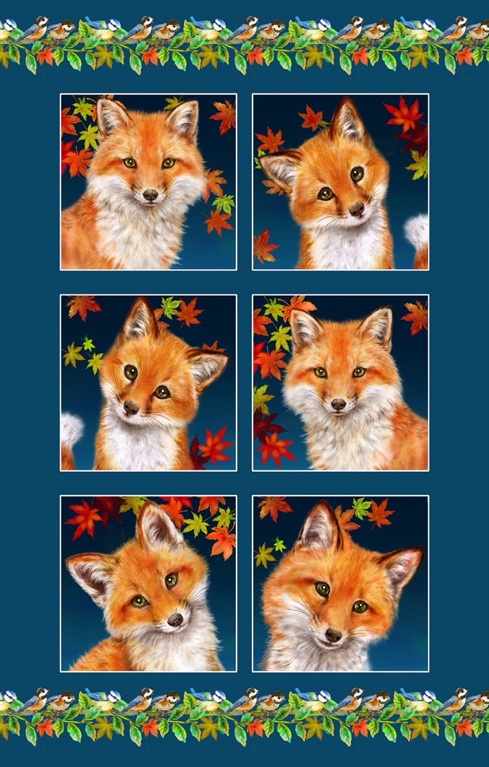 Panel 239 - Auburn Fox - Fox Block Panel