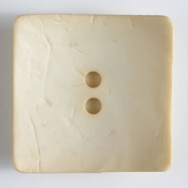 Dill Button 60mm square Beige - 410140