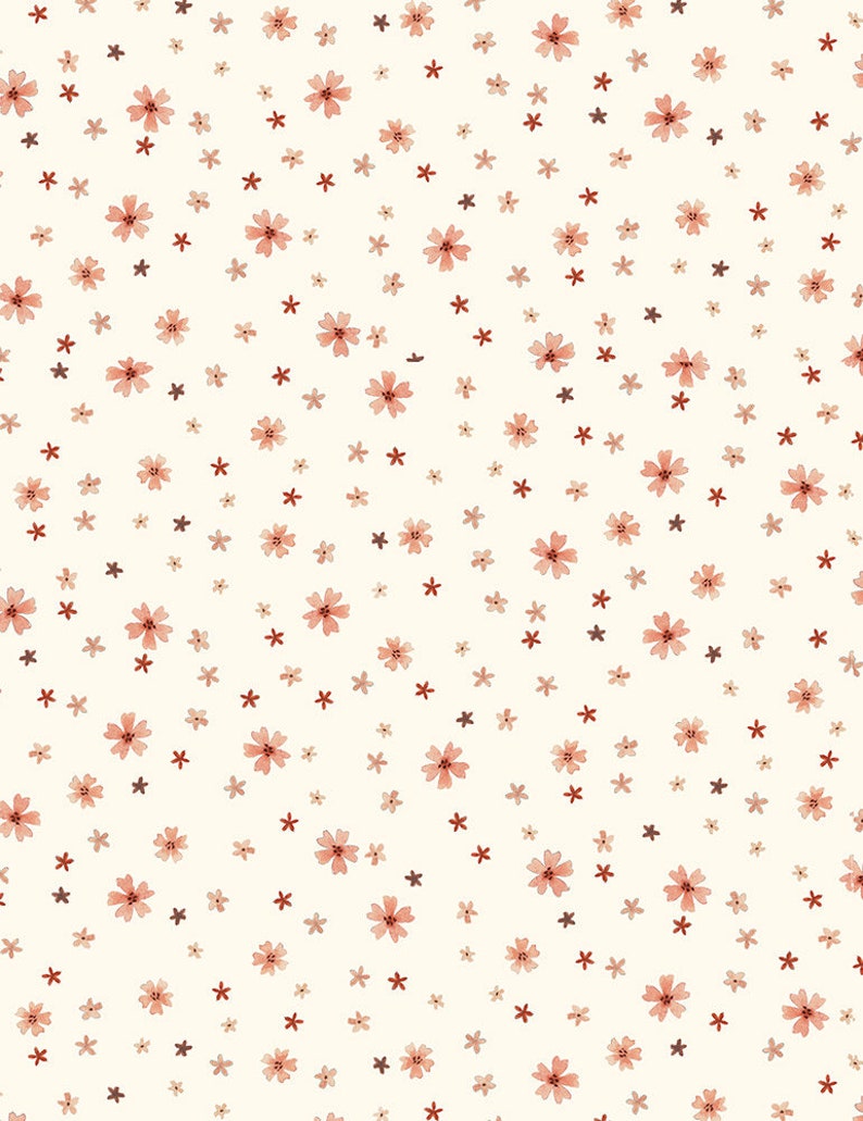 Little Fawn Celebration - Cream Floral Ditsy