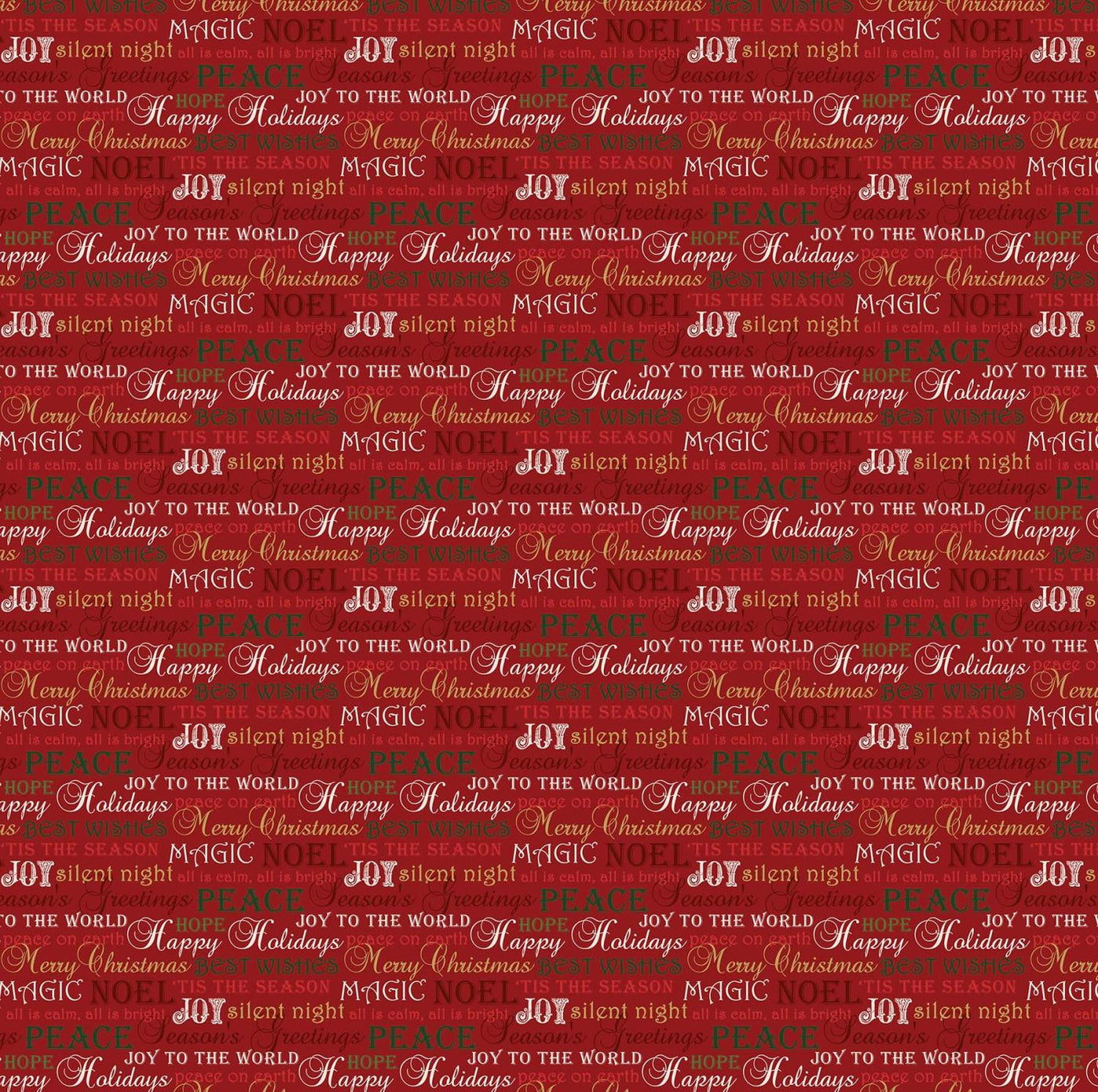 Merry Christmas - Inspirational Words - 24636-24 RED MULTI