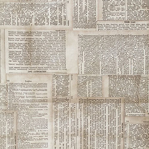 Wide Back - Tim Holtz Dictionary Neutral