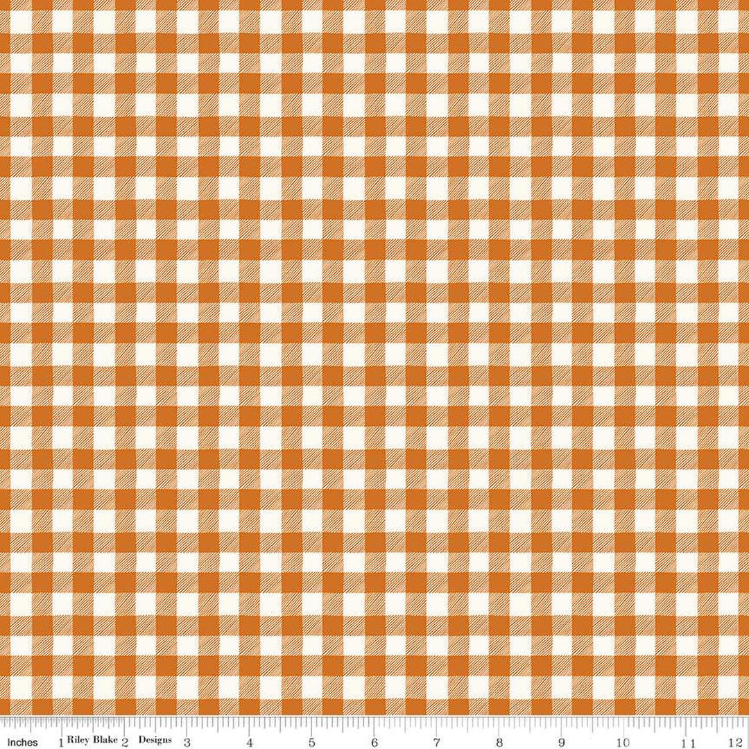 Bad to the Bone - Gingham Orange - C11925-ORANGE