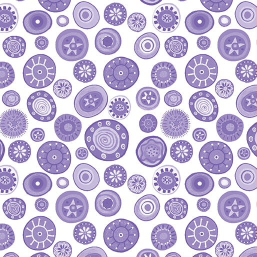 Folktown Cats - Dot Purple/White - 13274-62