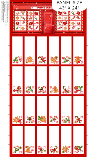 Panel 226 Peppermint Candy - Advent Calendar