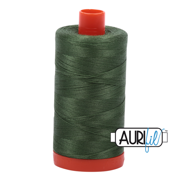 #2890 Very Dark Grass Green Aurifil Cotton Thread