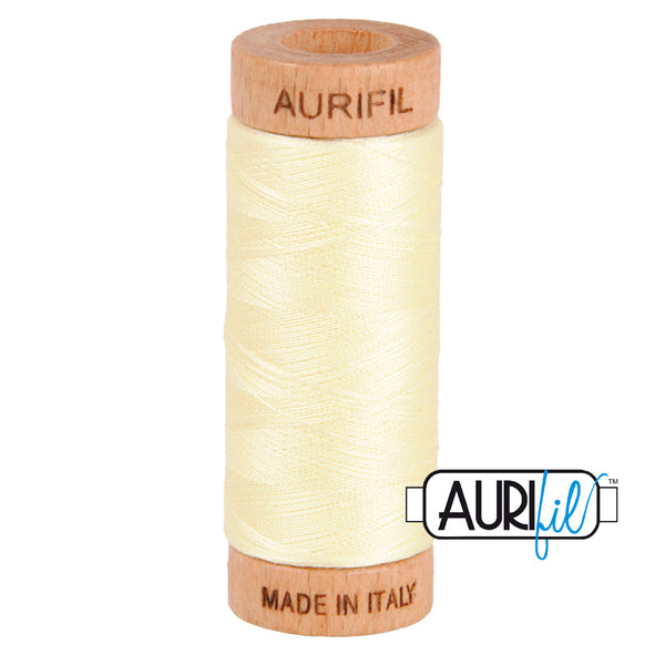 #2110 Light Lemon Aurifil Cotton Thread