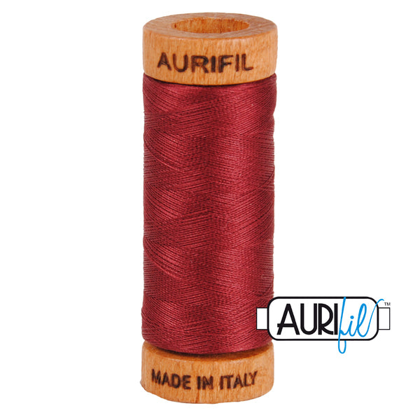 #2460 Dark Carmine Red Aurifil Cotton Thread