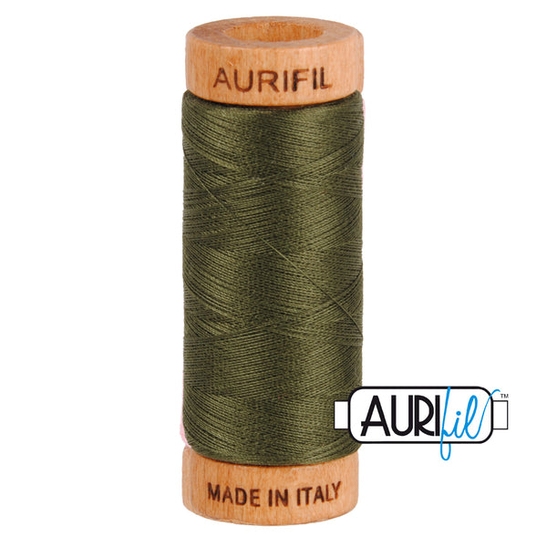 #5012 Dark Green Aurifil Cotton Thread
