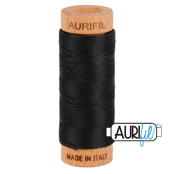 #2692 Black Aurifil Cotton Thread