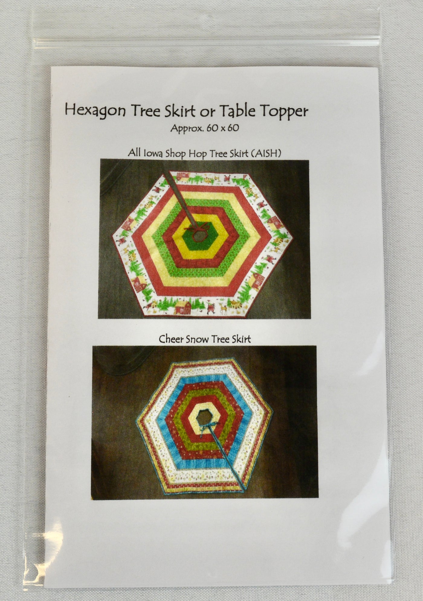 Hexagon Tree Skirt or Table Topper