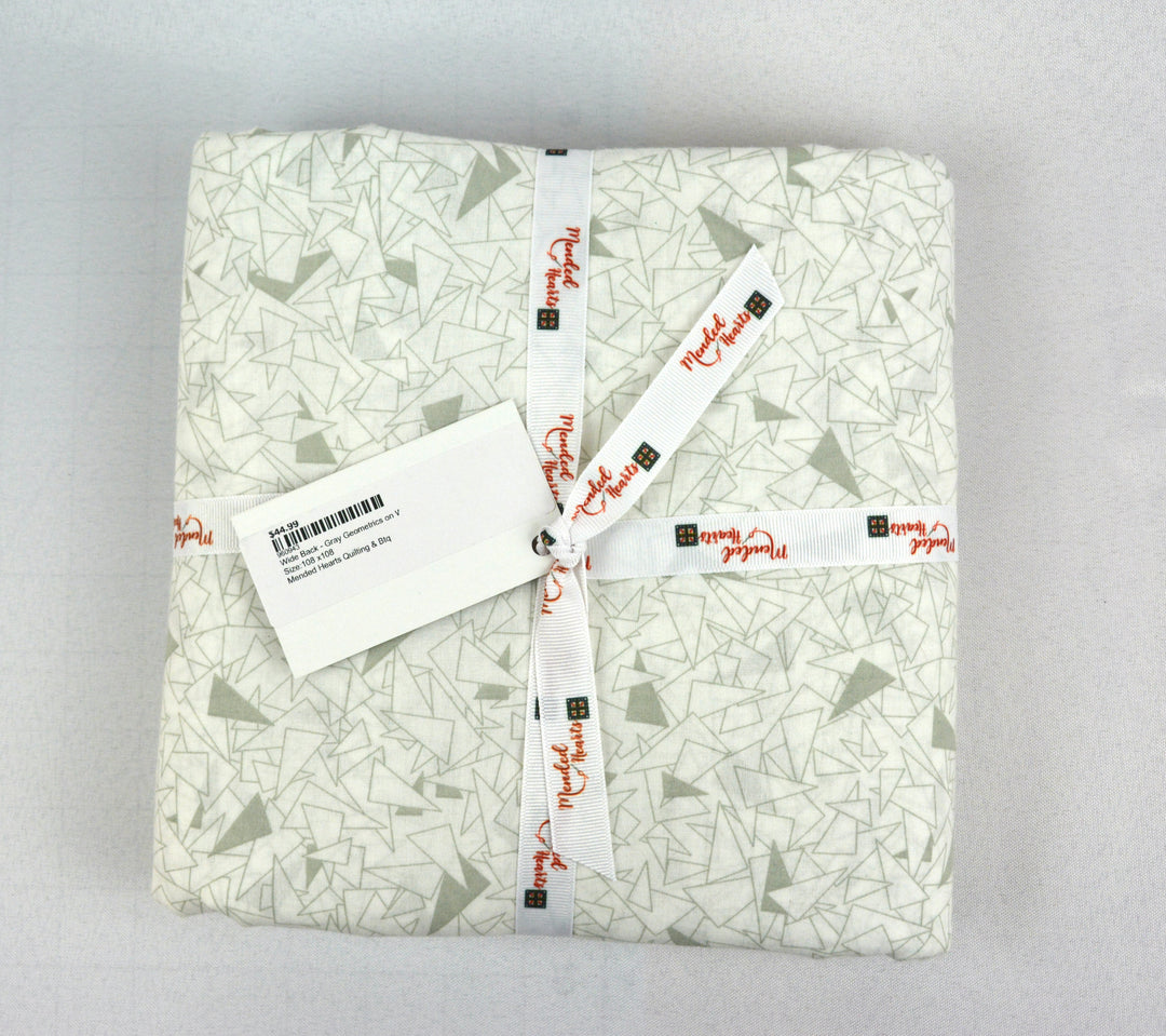 Wide Back - Gray Geometrics on White