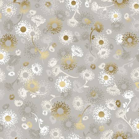 Shiny Objects - Pebble English Daisies with Metallic
