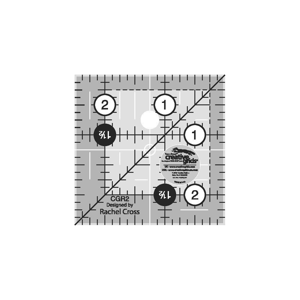 Creative Grids Quilt Ruler 2 1/2 in square