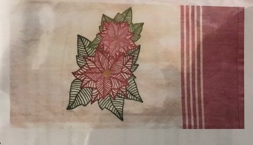 Poinsettias for Mom Tea Towel
