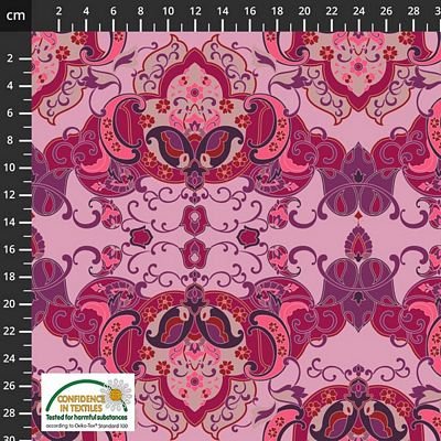 Avalana Cotton Poplin - Flower Motifs Light Pink 